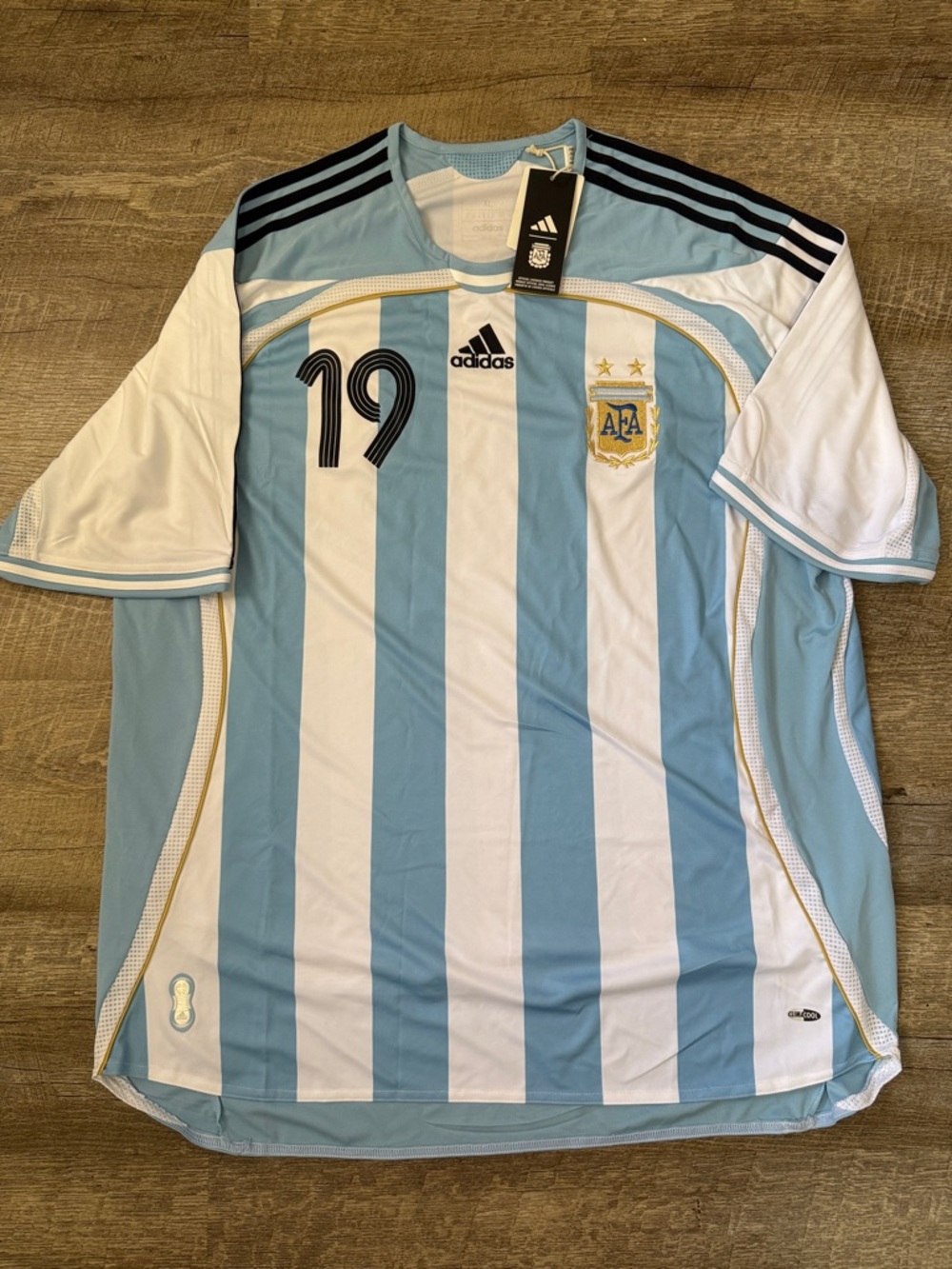 NWT Adidas Messi Argentina Men's Home Soccer Jersey Size XL